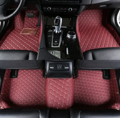 Diamond Leather Wire Ring Car Mat