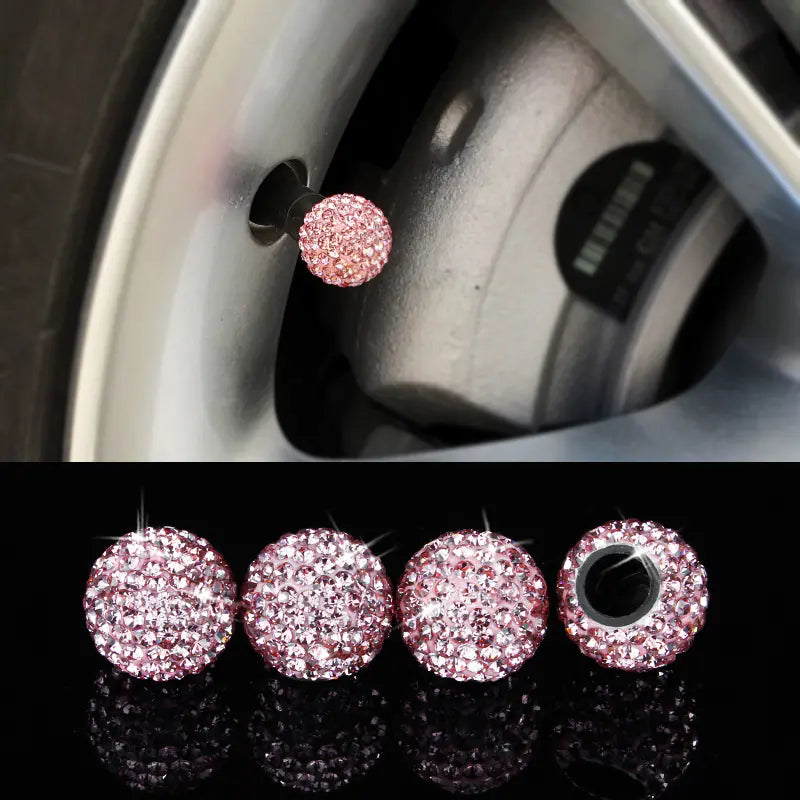 Diamond Crystal Tire Valve Caps