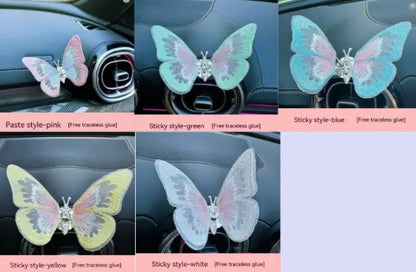 Moving Embroidery Car Butterfly