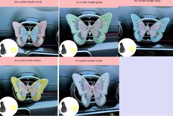 Moving Embroidery Car Butterfly