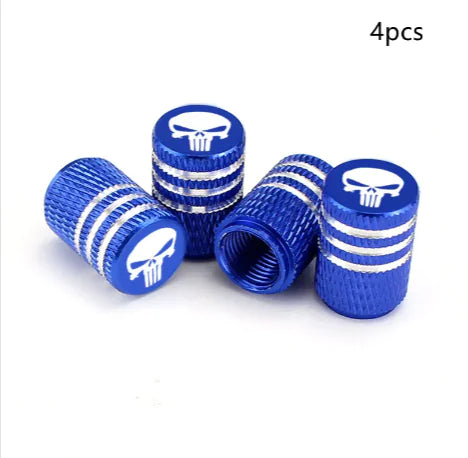 Long Tooth Skull Tire Valve