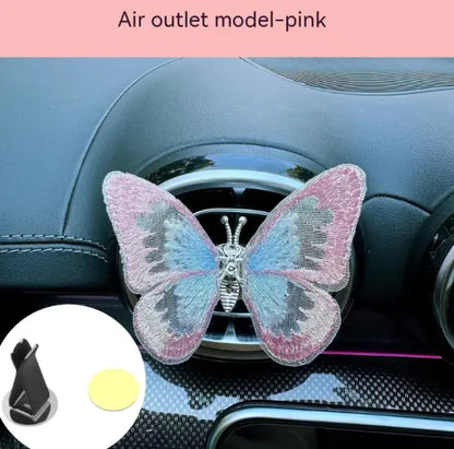 Moving Embroidery Car Butterfly