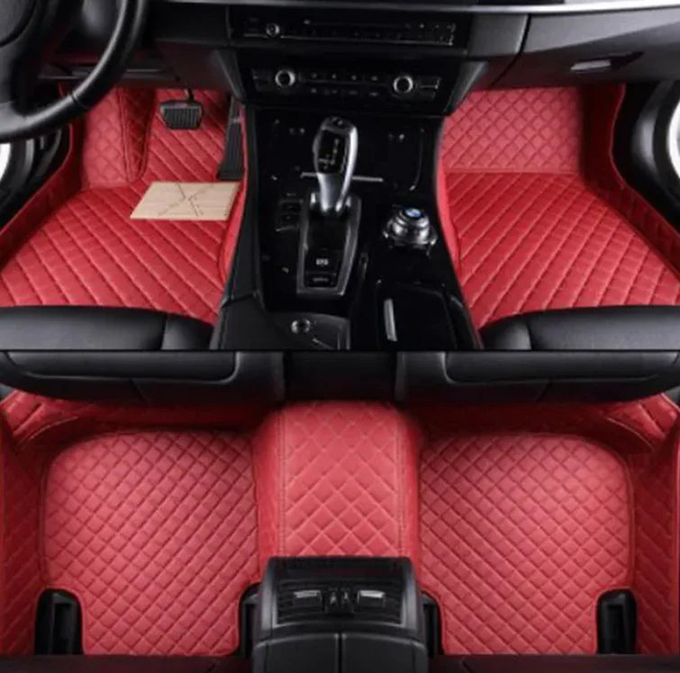 Diamond Leather Wire Ring Car Mat