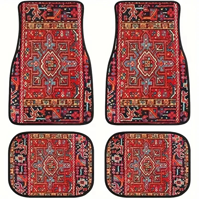 Vintage Bohemian Style Car Floor Mat Carpet