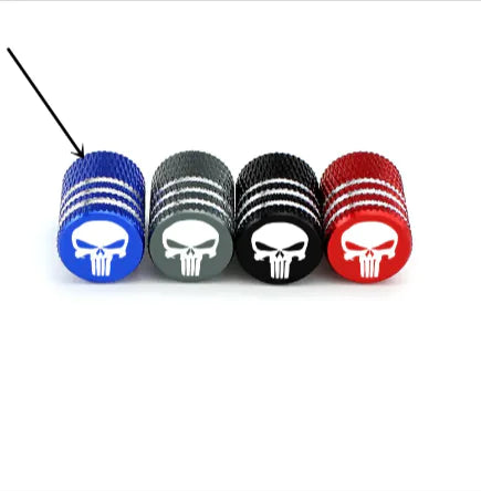 Long Tooth Skull Tire Valve