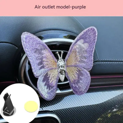 Moving Embroidery Car Butterfly
