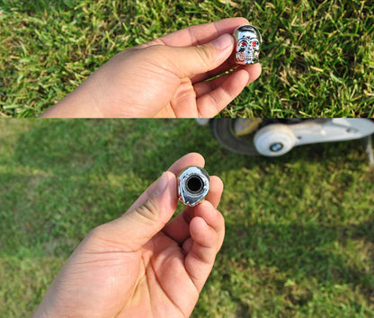 Car Valve Caps with Skull Design