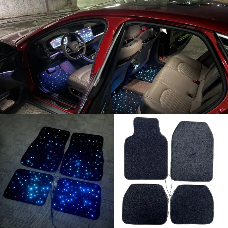 Breath Fiber Optic Car Foot Mat