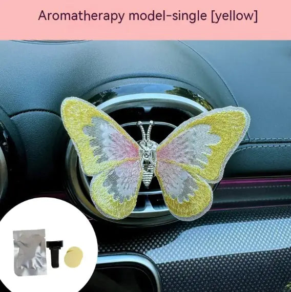 Moving Embroidery Car Butterfly