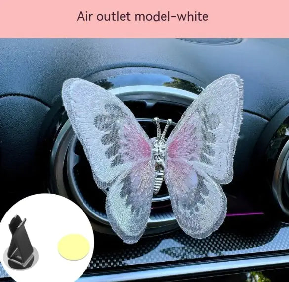 Moving Embroidery Car Butterfly