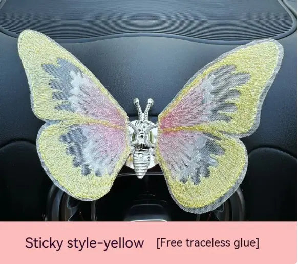Moving Embroidery Car Butterfly