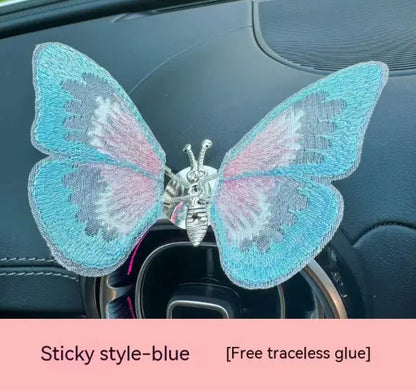 Moving Embroidery Car Butterfly