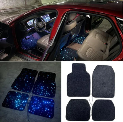 Breath Fiber Optic Car Foot Mat
