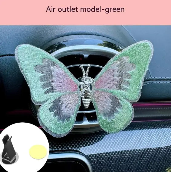 Moving Embroidery Car Butterfly